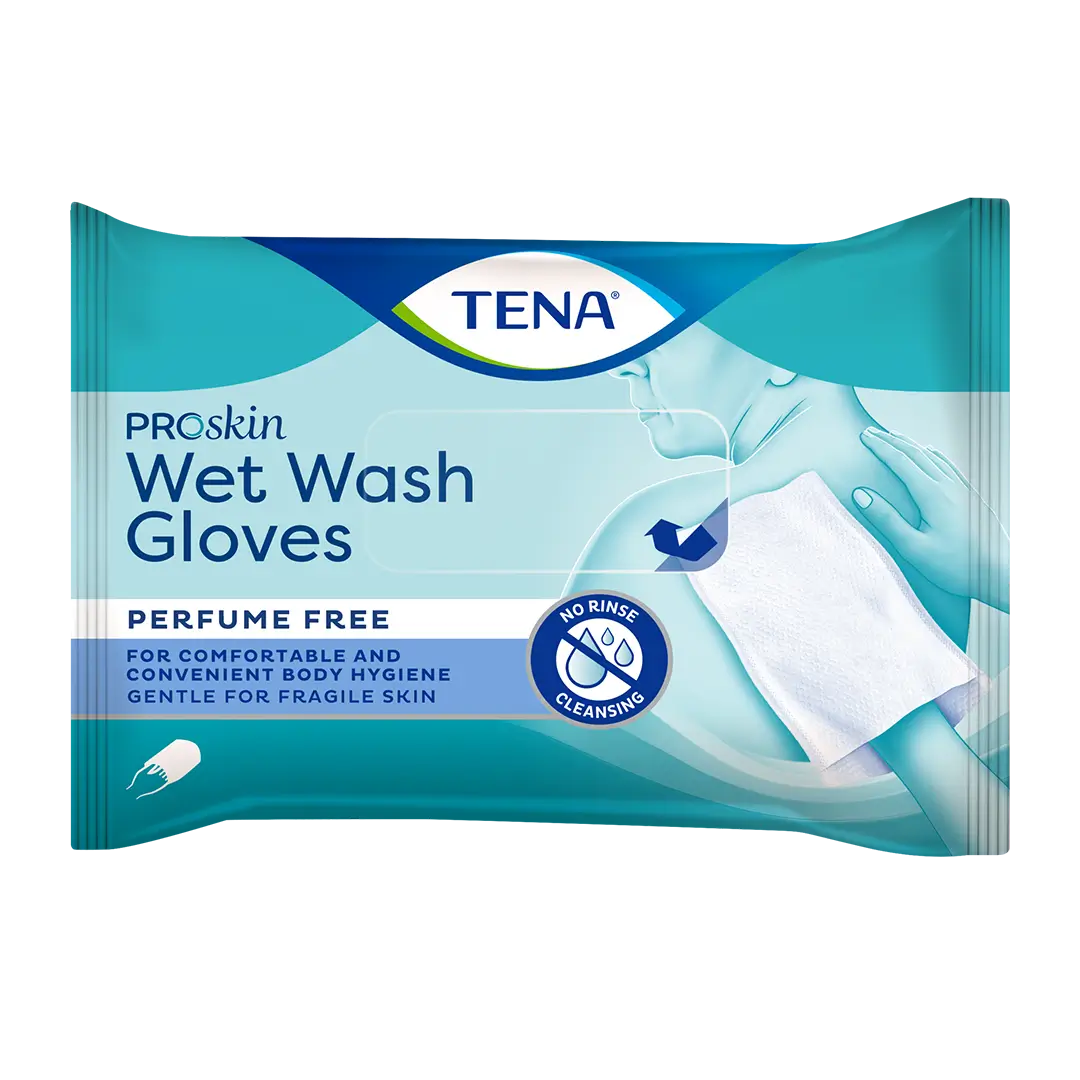 TENA ProSkin Wet Wash Gloves Waschhandschuhe parfümfrei