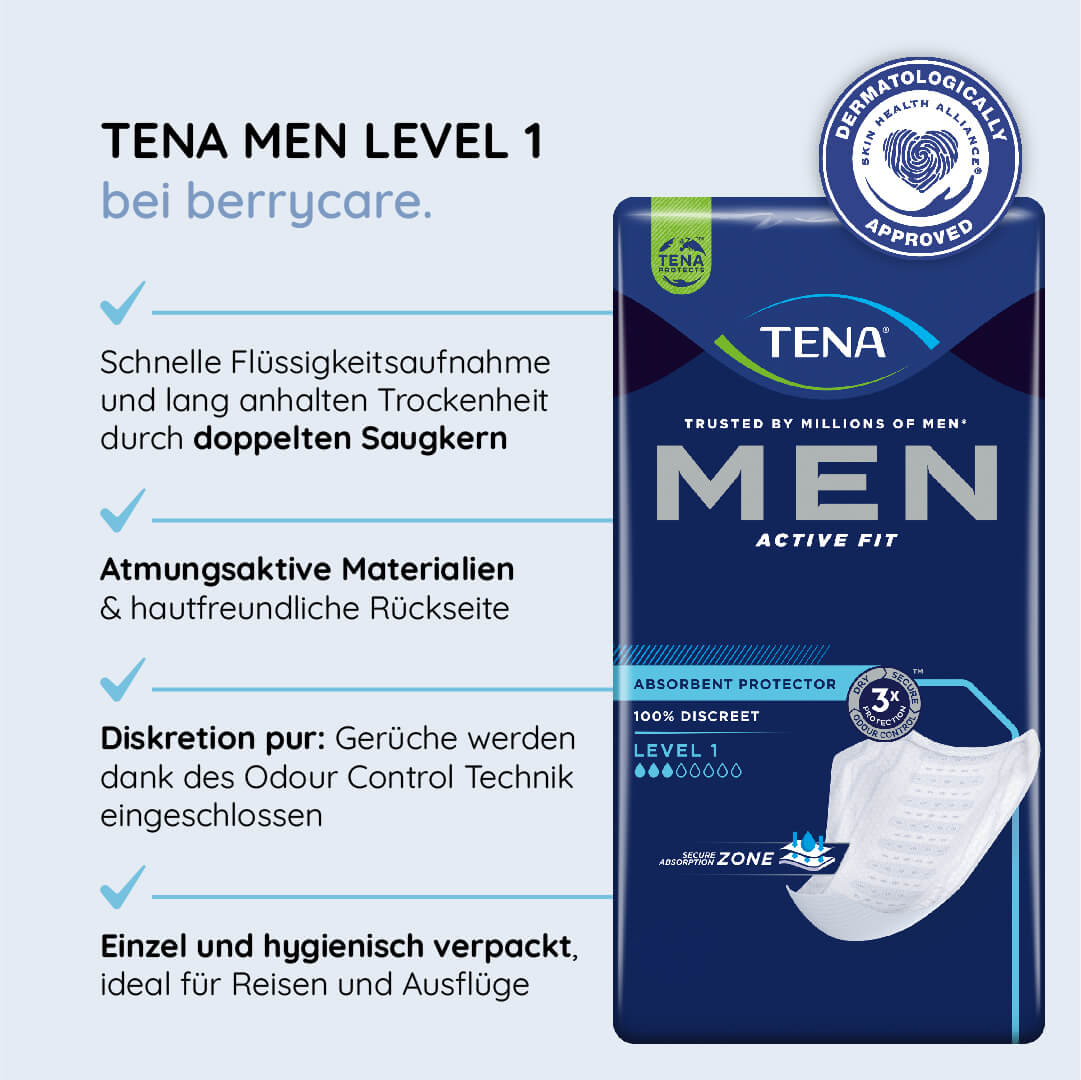 TENA Men Level 1 Vorteile bei berrycare