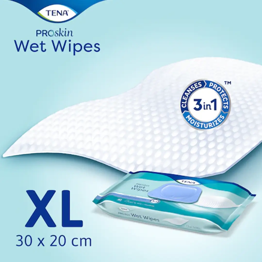 TENA Wet Wipes XL 30x20cm